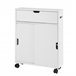 Armario Auxiliar Baño con 2 Puertas y 1 cajón BZR31-W SoBuy Blanco