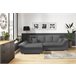 Chaise longue con cama y arcón EDEN Antracita