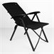 Aktive Silla plegable camping acolchada y reclinable Negro