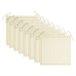 8 Sillas de jardín plegables de madera con cojines Beige