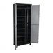 Armario de Resina Exterior con Escobero y 4 Baldas Thinia Home 68 Gris