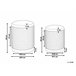 Conjunto de Puf MIRAMAR Beliani Gris