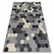 Alfombra HEOS 78537 Hexágono 190x270 Gris