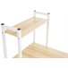Escritorio Poe De Madera Con Estantería 120x44 Arena
