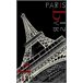 Alfombra polipropileno CITY EIFFEL 120x170cm Negro