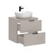 Conjunto mueble lavabo individual y columna Adriel Conjunto mueble lavabo individual y columna Adriel Beige