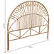 Cabecero de cama de caña Marron