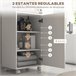 Armario de Baño Melamina de Madera, Haya kleankin Blanco