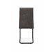 Pack de 4 sillas de comedor tapizadas en tela ELKE Antracita