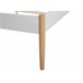Beliani Cama con somier Metal MAURS 147x209 Blanco