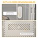 Armario Modular PP HOMCOM, hogar - muebles de recibidor 28 Blanco