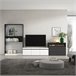 Muebles de Salón para TV 360 Blanco/ Negro