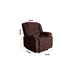 Sillón relax de tela CHEF2 Chocolate