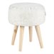 Taburete JACOB 40x35x35cm Blanco