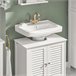 Mueble para Debajo del Lavabo FRG237-II-W SoBuy Blanco