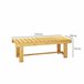 Banco de Jardín Madera de Abeto Outsunny Natural