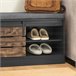 Banco Zapatero con Puerta corrediza de Granero FSR120-HG SoBuy Gris