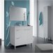 Columna de baño Koncept 2 puertas Blanco brillo Blanco