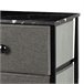 Max Home Cómoda 6 cajones de tela 80 Negro