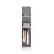 Armario multiusos 1 puerta efecto madera 41 Blanco