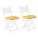 Beliani Cojines de asiento FIJI Amarillo