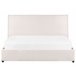 Beliani Cama con almacenaje Terciopelo LAVAUR 183x210 Blanco/ Beige