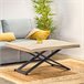 Mesa de centro elevable Lada Fit 80x80 Roble