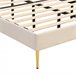 Marco de la cama 190x140 Beige