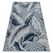 Alfombra Estructural BOTANIC 65242 Plumas, zigzag 176x270 Azul