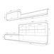 Mueble de comedor Zafiro 250 Gris Claro