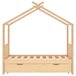 Estructura De Cama Infantil 166x87 Marron
