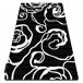 Alfombra HAMPTON rosa flores 120x170 Negro