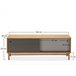 Mueble TV Magnus 2 Puertas correderas Color Gris Marron