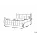 Beliani Cama con somier Metal LYNX 141x209 Negro