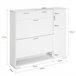 Zapatero con 2 Solapas,1 Puerta y 2 cajones FSR104-W SoBuy Blanco