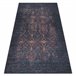 Alfombra lavable ANDRE 1013 Ornamento vintage 160x220 Negro