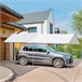 Cochera Exterior Tela PE, Acero Galvanizado Outsunny Blanco