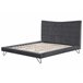 Beliani Cama con somier Poliéster LANNION 203x223 Beige