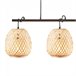 Lámpara colgante Hisoka XL (3 luces) Bambú Natural Natural