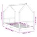 Estructura De Cama Para Niños 206x85 Marron