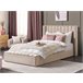 Beliani Cama con somier Terciopelo NOYERS 190x247 Beige