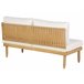 Beliani Conjunto longue CREMONA Blanco/ Beige
