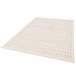 Alfombra diseño cuadros en relieve DIENA - ATTICGO 160x230 Blanco