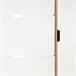 Zapatero MONTBLANC 112x105x23,5cm color roble y blanco Blanco