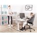Beliani Escritorio ajustable DESTIN III 120x72 Blanco