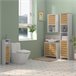 Columna de Baño MDF, Bambú HOMCOM, hogar - baño Columna de Baño MDF, Bambú HOMCOM, hogar - baño Blanco