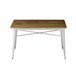 Mesa de cocina fija ADELAINE Natural/ Blanco