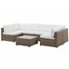 Beliani Conjunto longue BELVEDERE Blanco