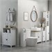 Armario de Baño MDF, Melamina de Madera kleankin, hogar - baño Blanco