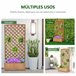 Jardinera con Enrejado Madera de Abeto Outsunny Marron